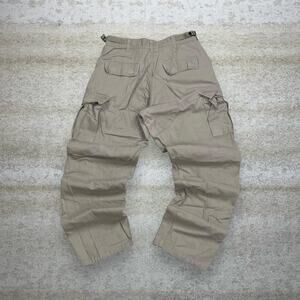 Vintage 90s Tactical Pants 28x30 Baggy Fit Light Tan Cargos Small Regular